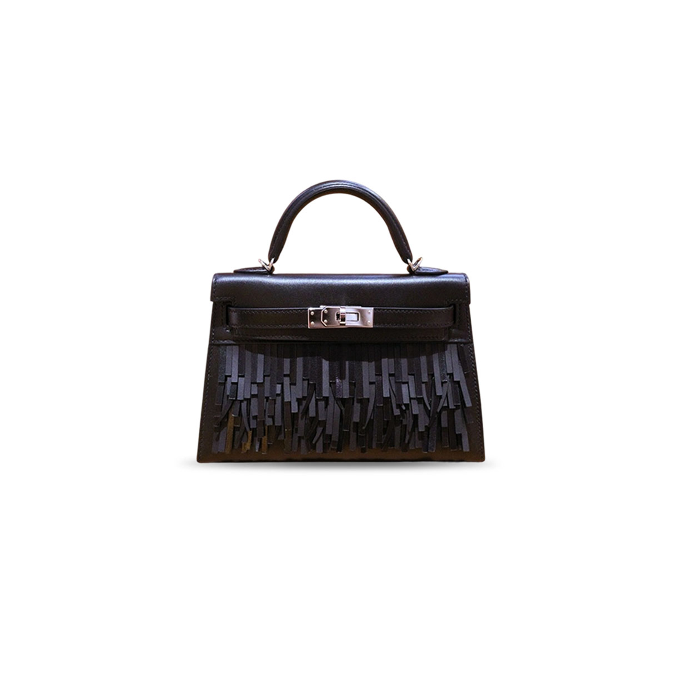 HERMÈS MASTER MINI KELLY SELLIER CHEVRE PALLADIUM HARDWARE (19*12*5.5cm)